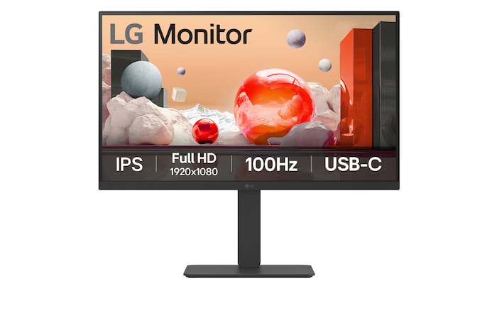 LG 27BA650-B FHD-QHD Front View