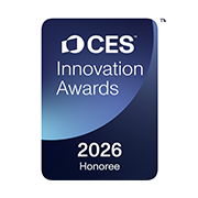 A image of CES 2026-white Honoree award logo