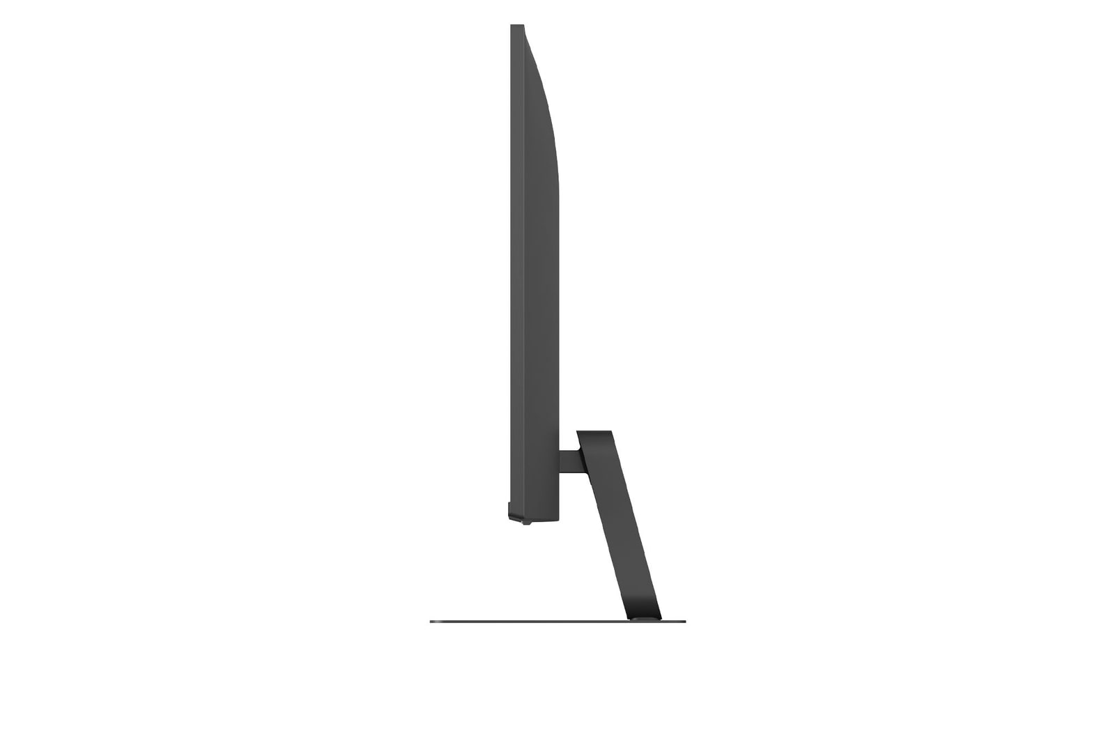 Side view of LG Smart Monitor showing slim and minimal design.