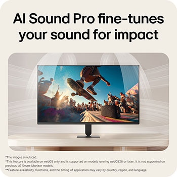 AI Sound Pro delivering immersive and optimized sound based on content type.