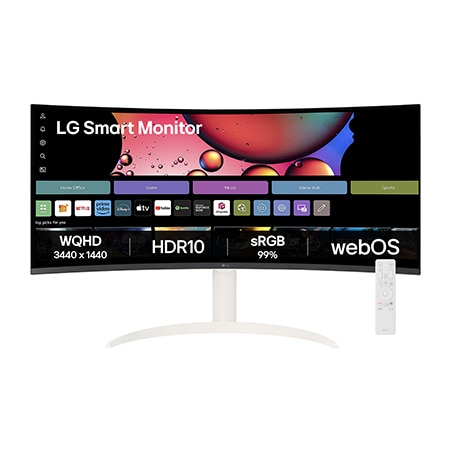 LG webOS Monitor 34SR65QC-WA 本体 86.36cm (34 inch) Smart Monitor - 34SR65QC-W | LG India
