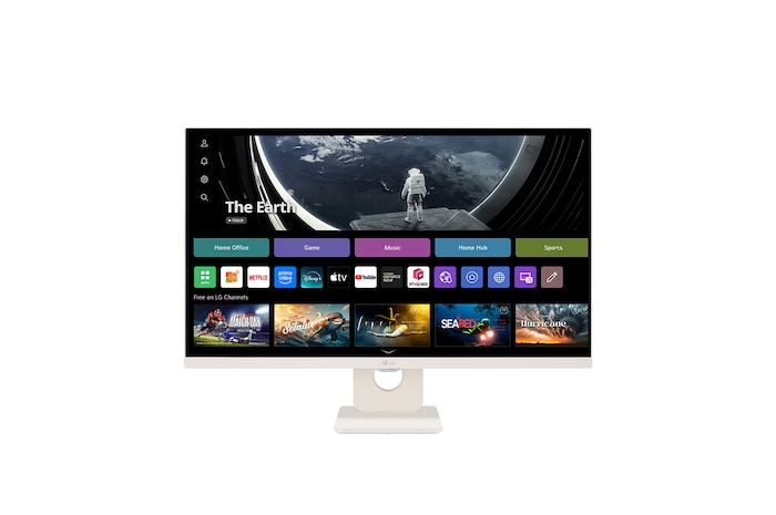 LG 27SR50F-W Smart Monitors front view
