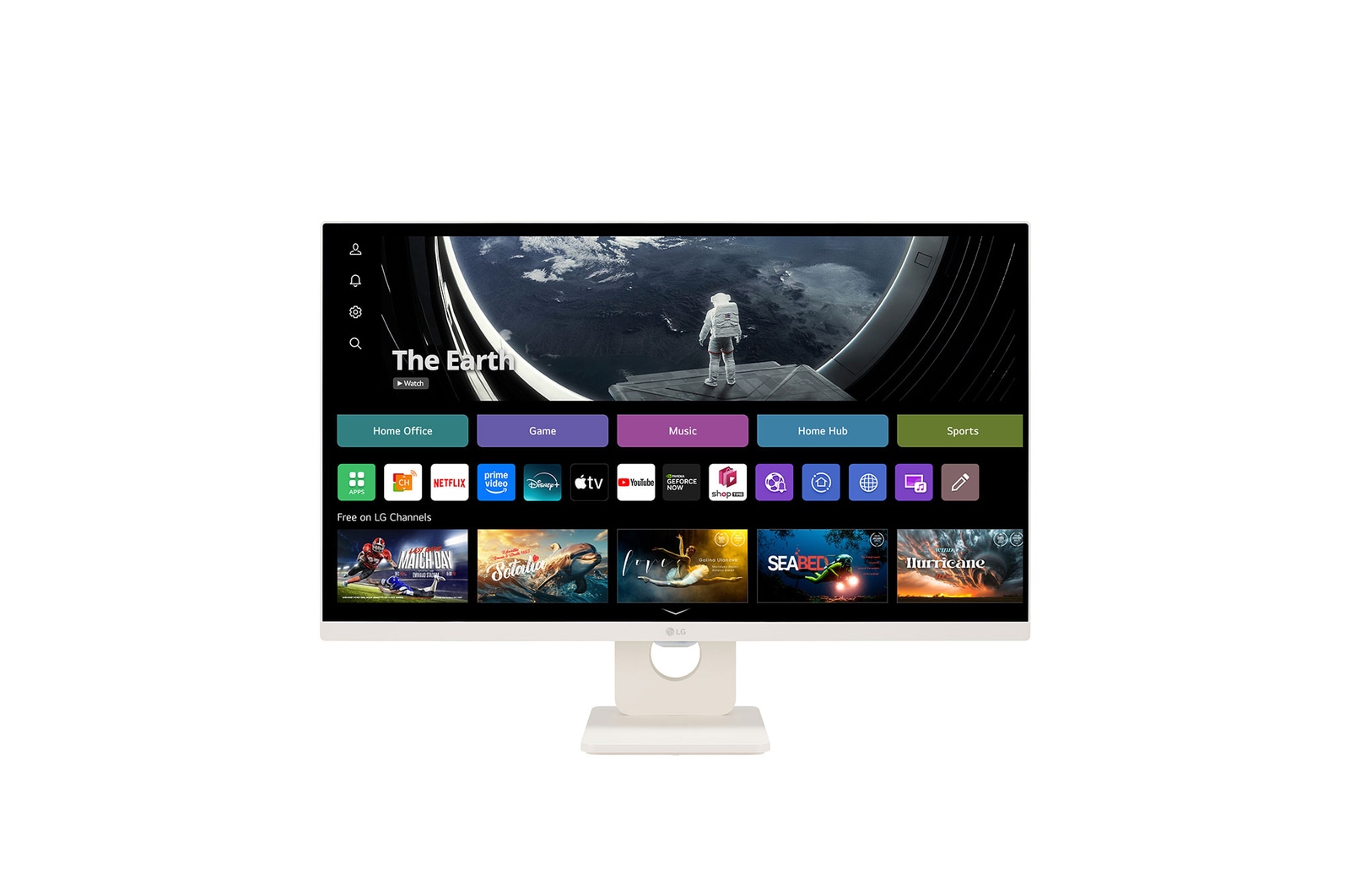 LG 27sr50f-w smart-monitors front view 