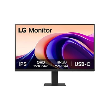 LG 24U631A-B fhd-qhd front view