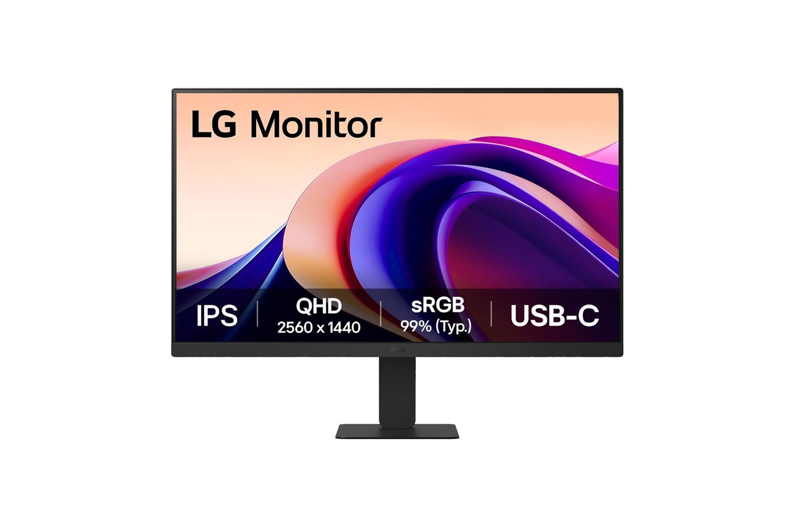 LG 27U631A-B fhd-qhd front view