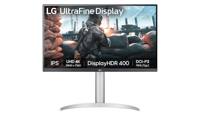 LG 27UP650K-W UHD 4K 5K Front view