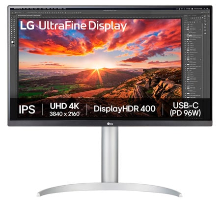 LG 27UP850K-W uhd-4k-5k Front view