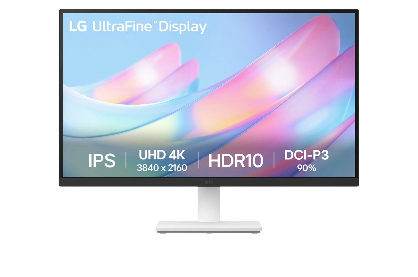 LG 27US500-W uhd-4k-5k  front view