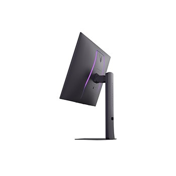 side view of a tilted monitor