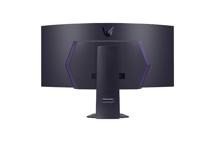 Rear view with lights on