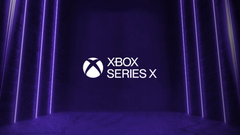 Xbox icons against a purple background.