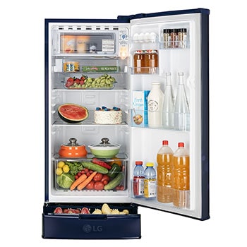 Fridge Inside View with content
