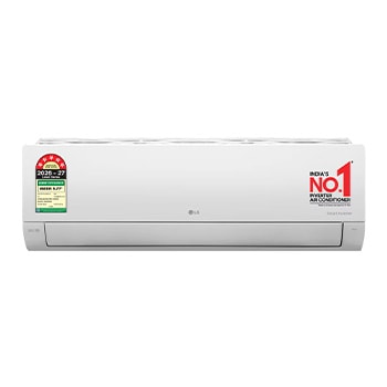 Front view of LG 5 Star (1.0) Split AC, AI Convertible 6-in-1, Diet Mode+, Viraat Mode, 100% Copper Tubes, 3.5 kW, 2026 Model AS-Q14ENZE