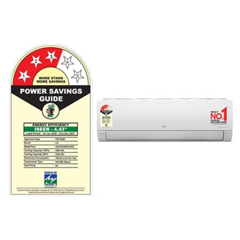 Buy LG AS-Q18ANXE 1.5 Ton 3 Star Split AC perspective angle view at best price in India.