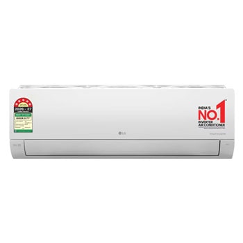 Front view of LG 5 Star 5.0 kW (~1.5) Split AC, AI Convertible 6-in-1, Diet Mode+, Viraat Mode, 100% Copper Tubes, 2026 Model AS-Q19HNZE1