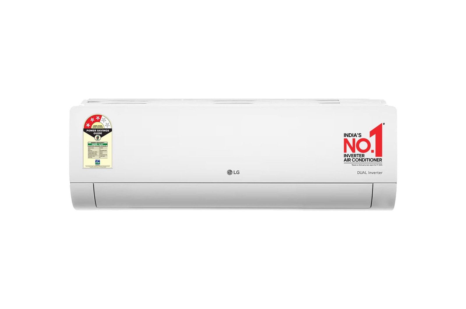 Front view of LG 3 Star (1.5) Split AC, AI Convertible 6-in-1, Diet Mode+, HimClean, Energy Manager+, 5.0 kW, 2026 Model AS-Q19KWXE2