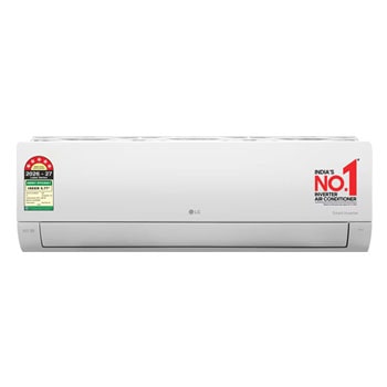 Front view of LG 5 Star 5.0 kW (~1.5) Split AC, AI Convertible 6-in-1, Diet Mode+, Viraat Mode, 100% Copper Tubes, 2026 Model AS-Q19YNZE1