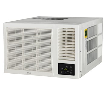 LG AW-Q18WUXA 1.5 Ton 3 Star White Window Air Conditioner front view showcasing Dual Inverter Compressor