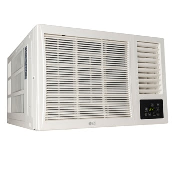 LG AW-Q18WUXA 1.5 Ton 3 Star White Window Air Conditioner top perspective view showing Top Air Discharge outlet