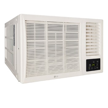 LG AW-Q18WUXA 1.5 Ton 3 Star White Window Air Conditioner rear panel view with R32 eco-friendly refrigerant