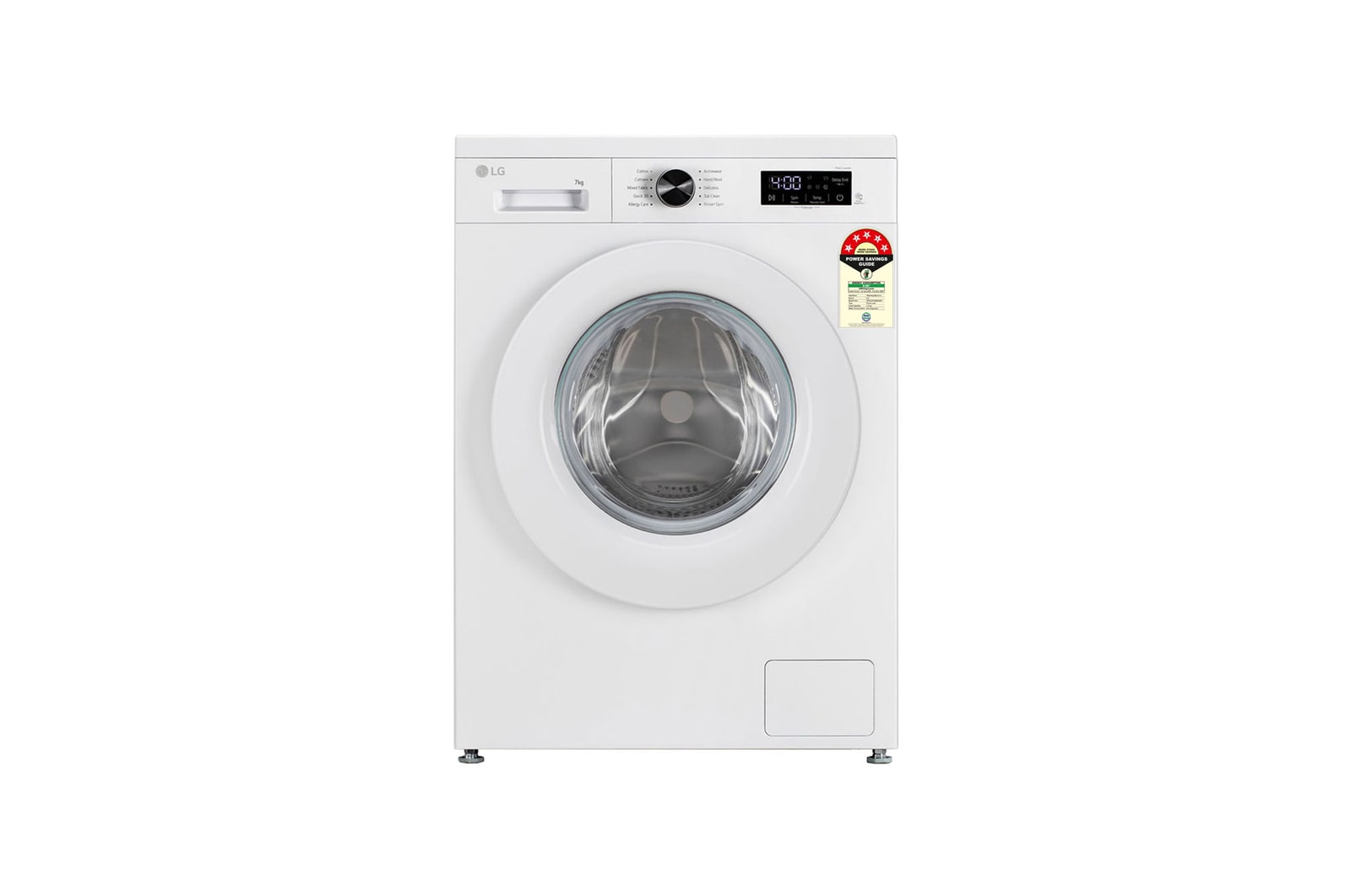LG FHB1207Z2W Front Loading Washing Machines front view