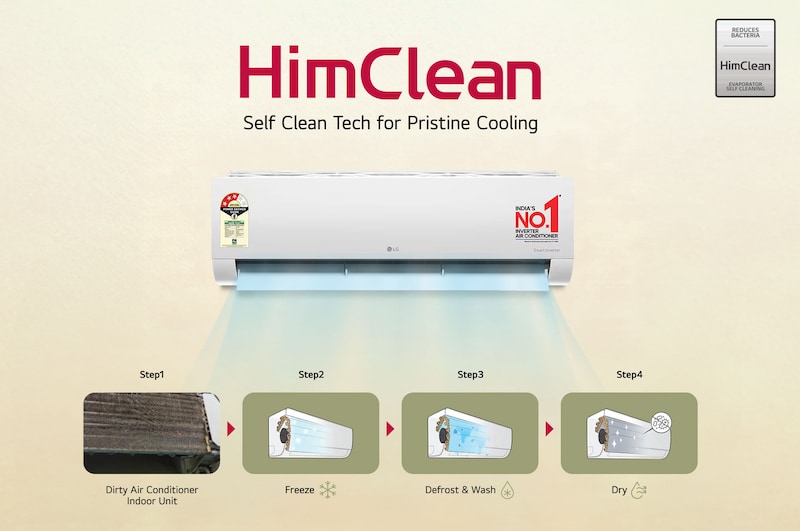 LG 3 Star (1.5) Split AC, AI Convertible, Auto Clean, Gold Fin+, Diet Mode+, Viraat Mode, 4.4 kW, 2026 Model, AS-Q18TNXE