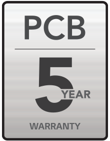 5 Year warranty on PCB