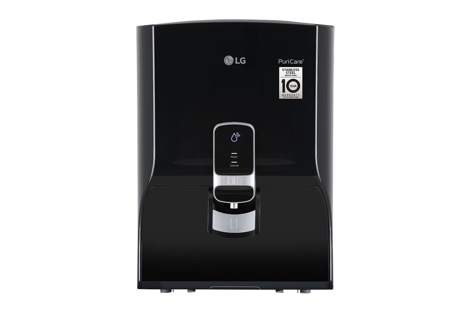 LG 8L RO+Mineral Booster Water Purifier with Steel Tank, Black, WW140NP