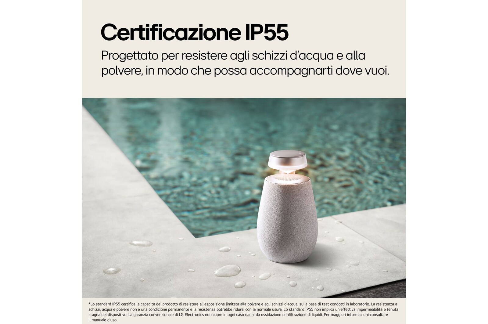 Caratteristica Certificazione IP55