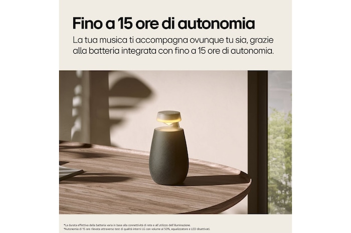 Caratteristica Fino a 15 ore di autonomia