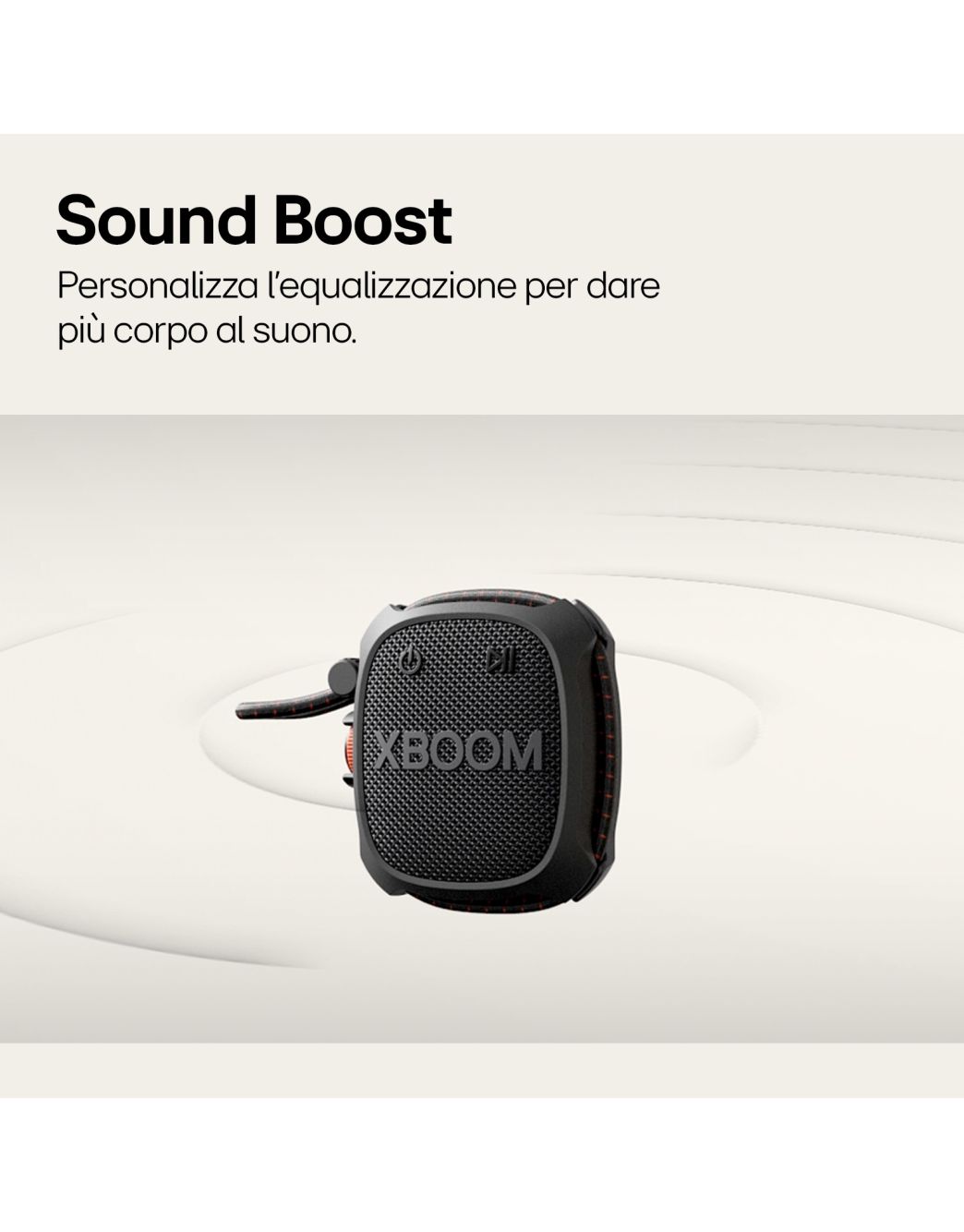 LG XBOOM Go XG2TBK speaker portatile 5W resistente all