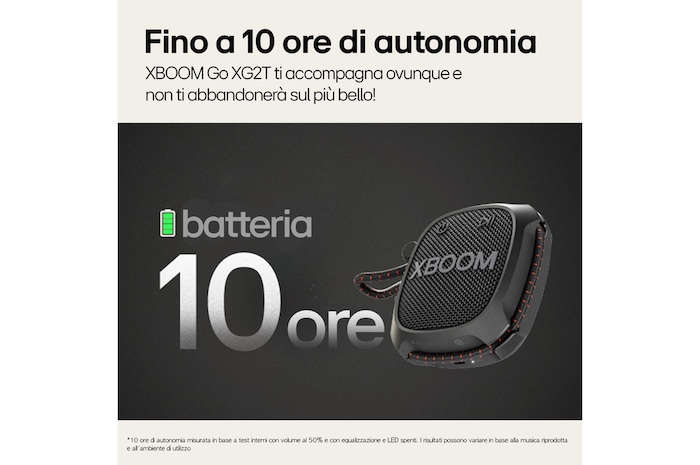 Caratteristica Fino a 10 ore di autonomia