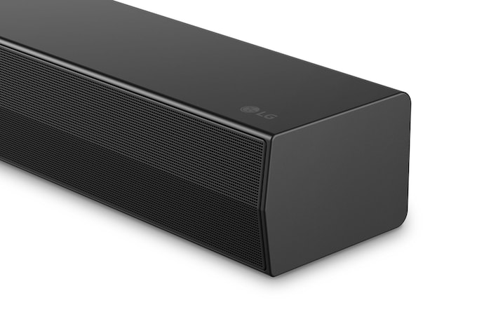 Dettaglio del lato destro della soundbar