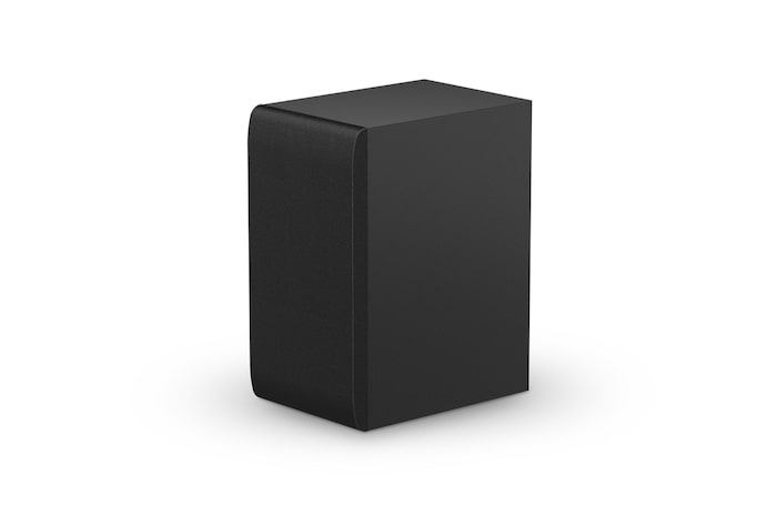 Immagine del subwoofer visto da tre quarti verso sinistra