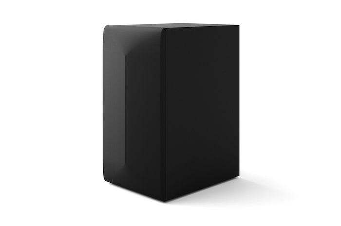 Immagine del subwoofer visto da tre quarti verso sinistra