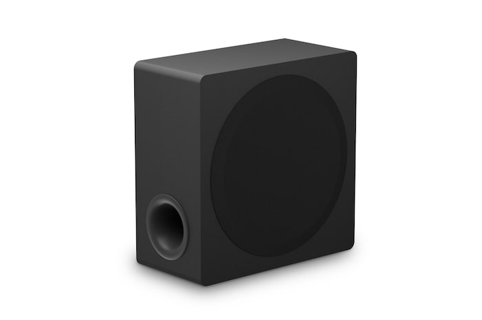 Subwoofer angolato verso sinistra