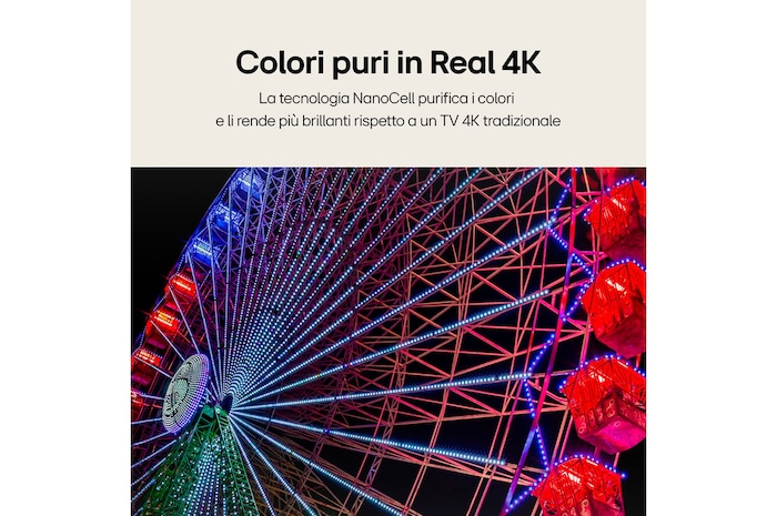Caratteristica "Colori puri in real 4K"