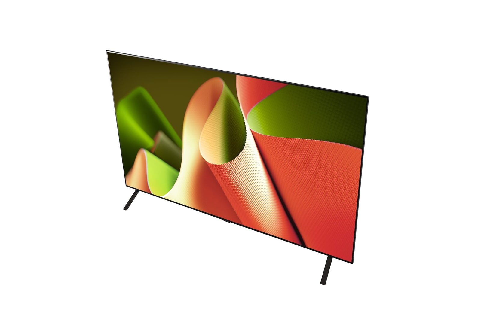 Vista angolata del TV OLED LG, OLED B4 dall'alto