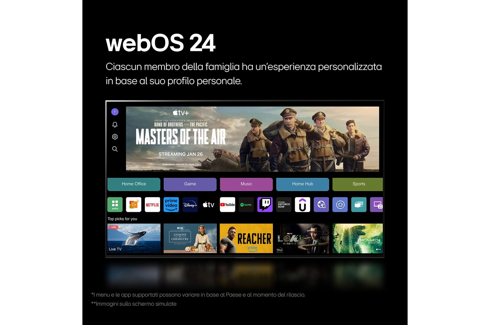 Caratteristica webOS 24