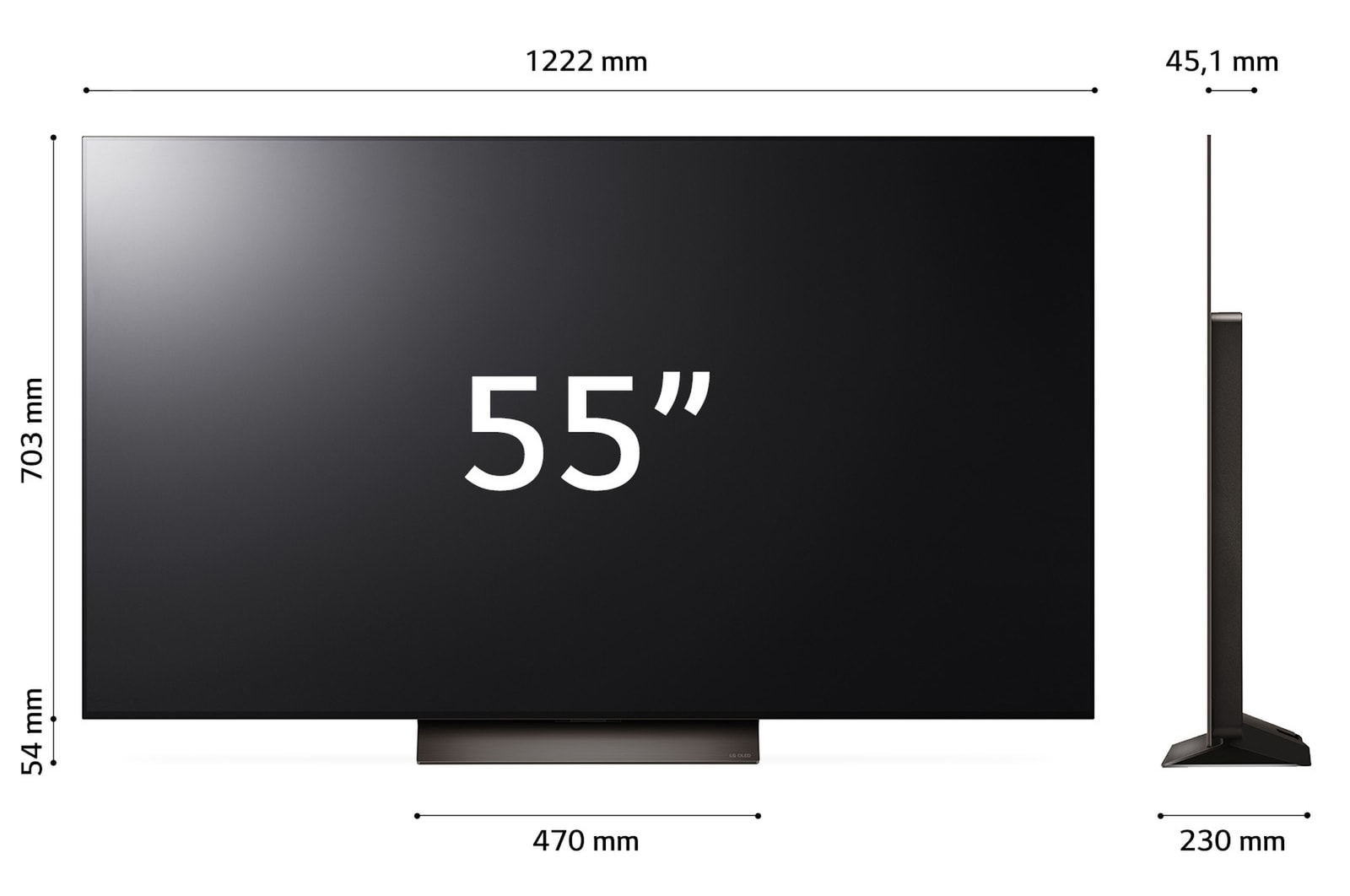 LG TV 55 pollici LG OLED evo AI C4 4K Smart TV 2024, OLED55C43LA