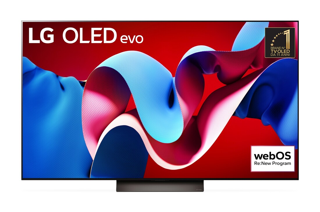 Immagine frontale OLED EVO OLED55C48LA Promo Dazn