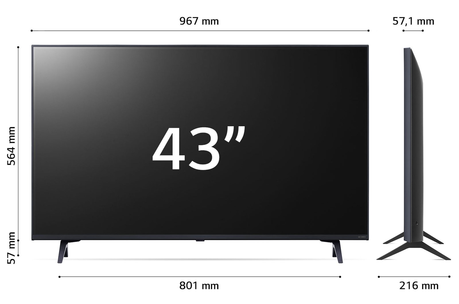 Dimensioni del TV