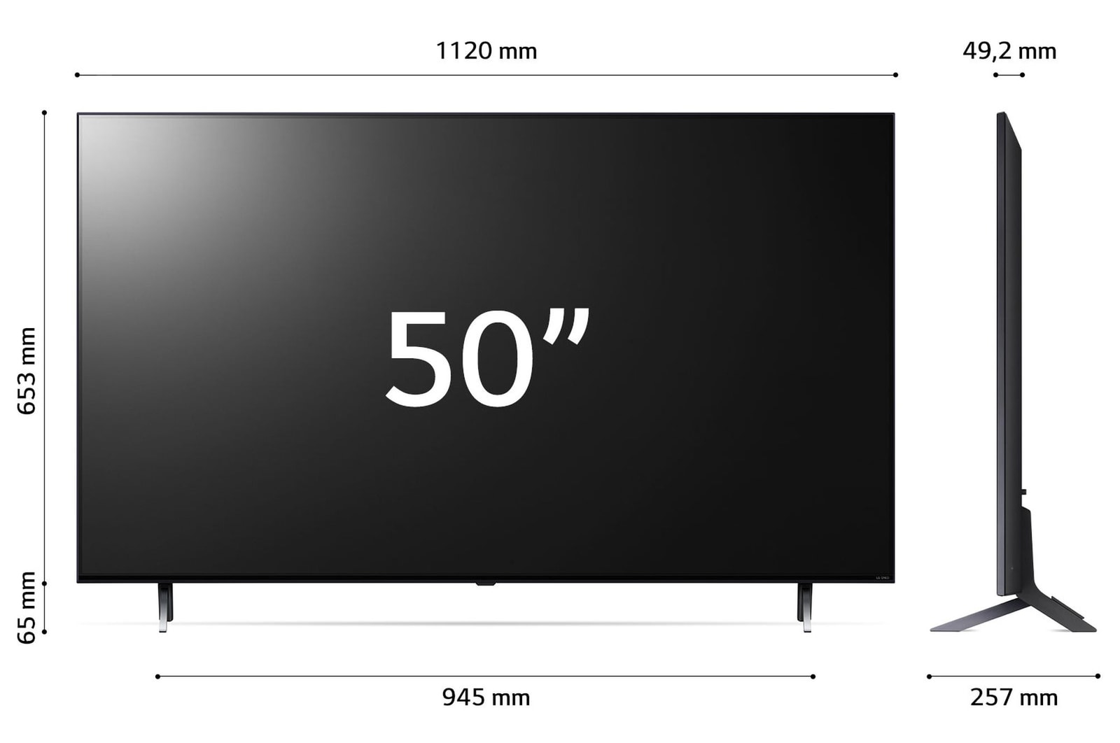 Dimensioni del TV