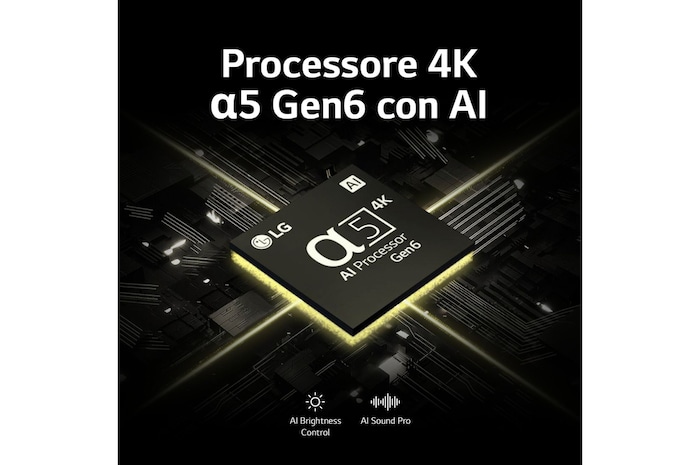 Caratteristica Processore α5 Gen6 con AI