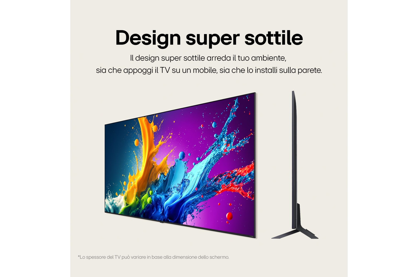 Dimensioni del TV
