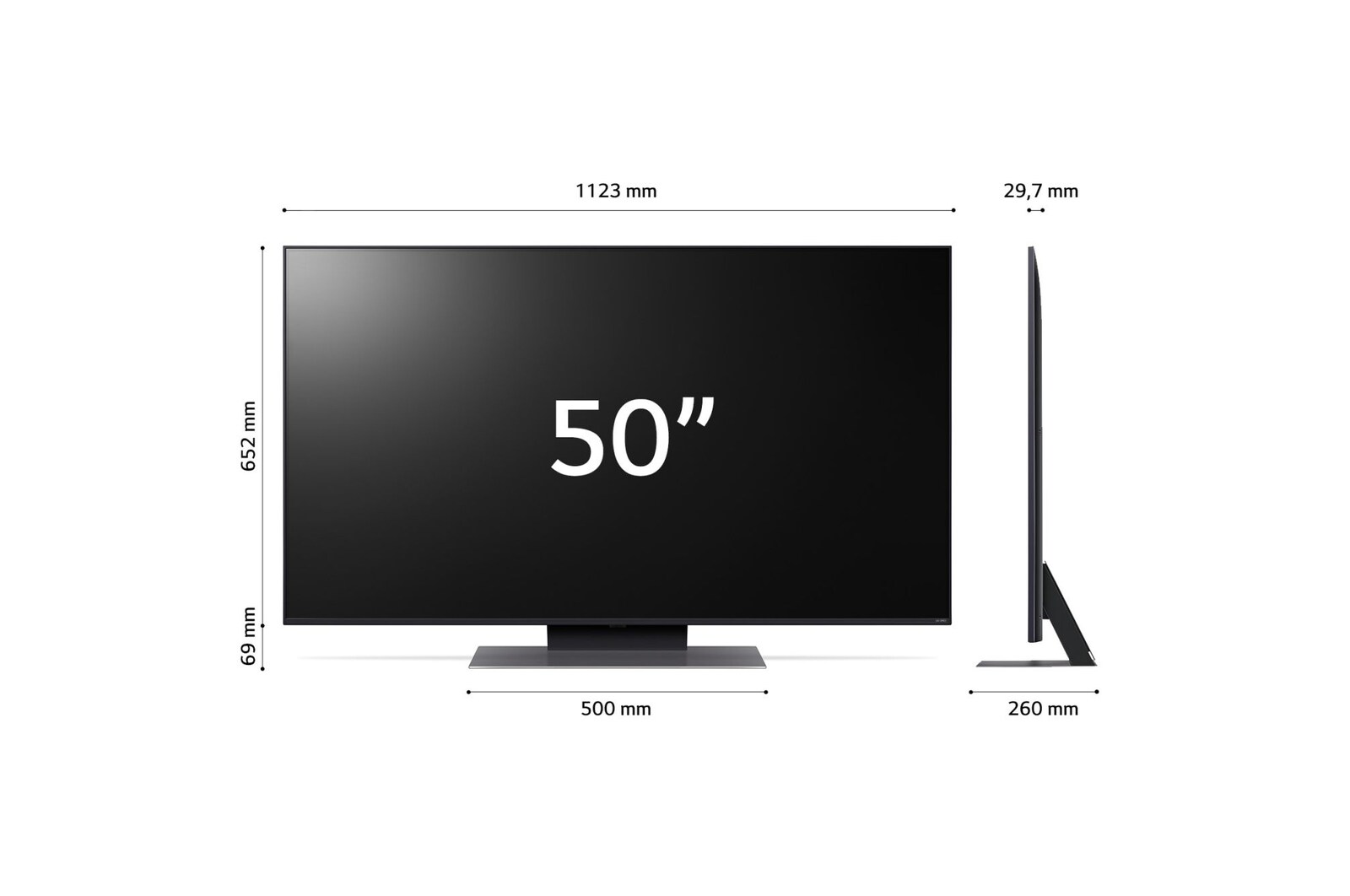Dimensioni del TV