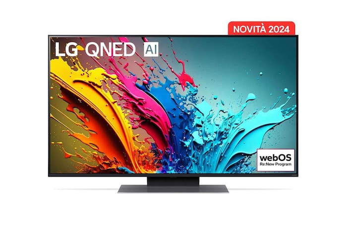 Immagine frontale del TV