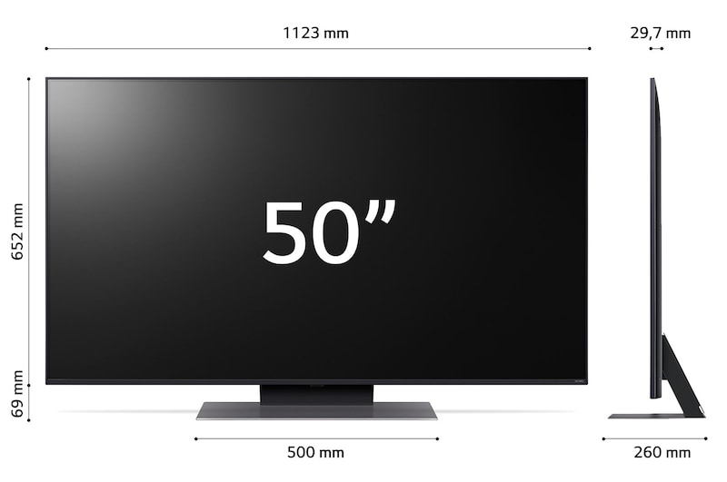 LG TV 50 pollici LG QNED87 AI 4K Smart TV 2024, 50QNED87T6B