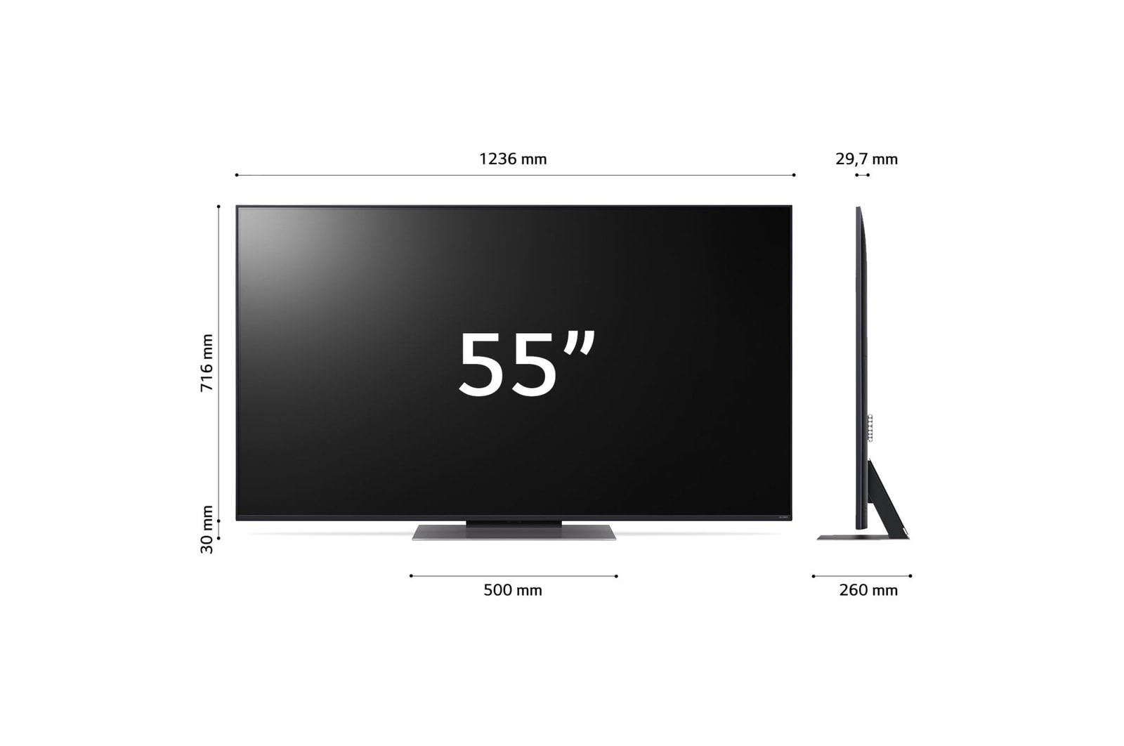 Dimensioni del TV