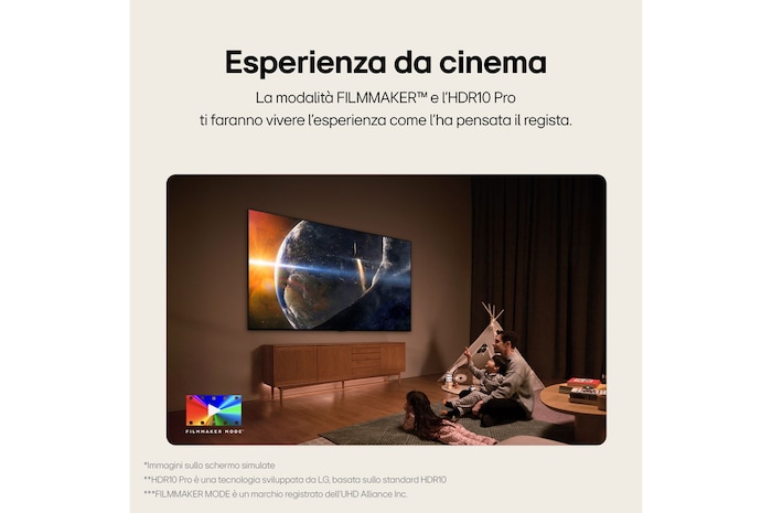  Caratteristica Esperienza da cinema